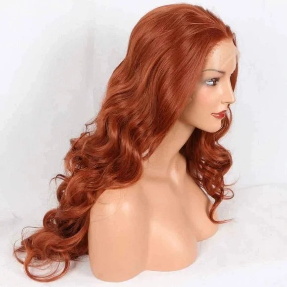 - 💫 22” COPPER RED BODY WAVY LACE FRONT WIG *NEW*